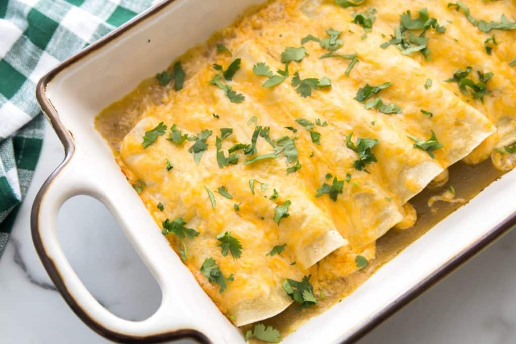 Green Chicken Enchiladas