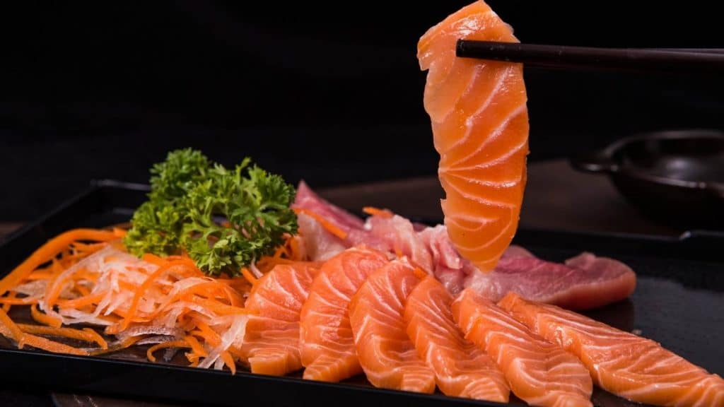 Sashimi pescatarian meal