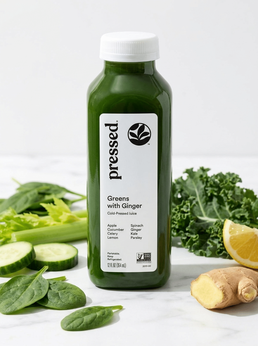 Greens with Ginger Juice